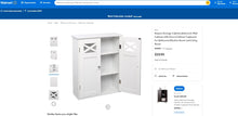 Load image into Gallery viewer, 101121008 Storage Cabinet,Bathroom Wall Cabinet with Doors,Cabinet Cupboard for Bathroom,Kitchen Room and Living Room