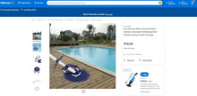 Load image into Gallery viewer, 101121027 VINGLI Pool Vacuum Above Ground Indoor Outdoor Automatic Swimming Pool Cleaner Sweep Crawler Sweeper