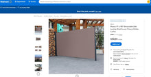 Load image into Gallery viewer, 101121B012 71&quot; x 118&quot; Retractable Side Awning Wind Screen Privacy Divider Coffee