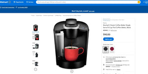 101821013 Keurig K-Classic Coffee Maker Single Serve K-Cup Pod Coffee Maker, Black