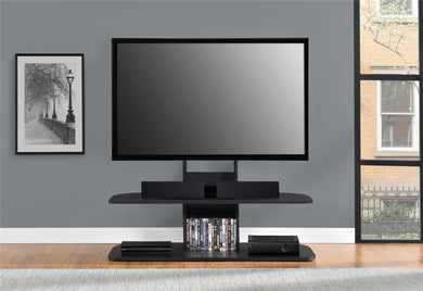 AI-Dorel Home Furnishings Ameriwood Home Galaxy TV Stand with Mount for TVs up to 65 Wide, Black