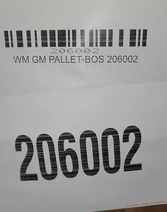 WM GM PALLET-BOS 206002