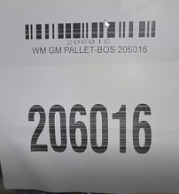 Load image into Gallery viewer, WM GM PALLET-BOS 206016