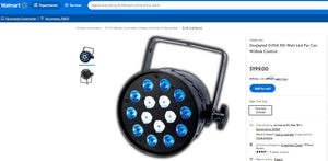 20422033 DEEJAY LED MY PAR 56 FLAT 108 WATTS LED PARCAN WITH DMX CONTROL
