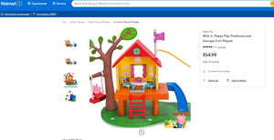 21622034 PEPPA PIG TREEHOUSE AN GEORGES FORT PLAYSET