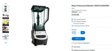 22422011 NINJA PROFESSIONAL BLENDER 900 WATTS