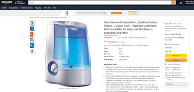 22822002 VICK'S WARM MIST HUMIDIFER