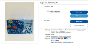22822014 MAGIC CAT MAGIC WIRELESS 3D PRINTING PEN