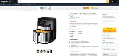 31622018 GOURMIA 7 QUART DIGITAL AIR FRYER