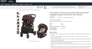 31622031 GRACO MODES 3 IN 1 TRAVEL SYSTEM (DOWNTON FASHION)