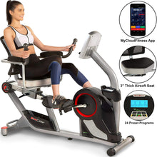 Load image into Gallery viewer, Fitness Reality X-Class 450SL Bluetooth Smart Technology Magnetic Recumbent Exercise Bike with 24 Workout Programs and Free App