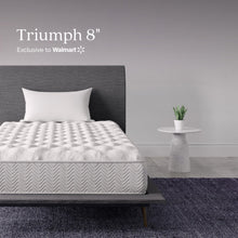 Load image into Gallery viewer, AI-Signature Sleep Gold Triumph 8 Inch Reversible Tight-Top Mattress, High Density Foam, Independently Encased Coils, Bed-in-a Box, Twin