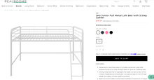 Load image into Gallery viewer, AI-JETT JUNIOR FULL METAL LOFT BED