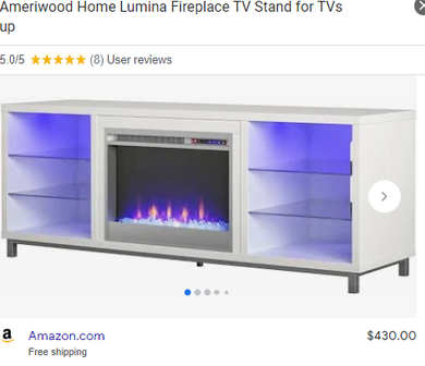 AI-FIREPLACE TV CONSOLE STAND