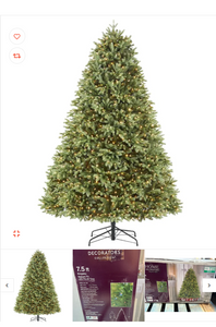 UPC192072535365 - Home Decorators Collection 7.5 Foot Kingsley Balsam Fir LED Pre-Lit Tree - COMES IN TWO BOXES