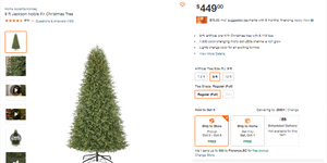 UPC30539043100 - 9 ft Jackson Noble Fir Christmas Tree Lighted Holiday Green Indoor Decor Pre Lit