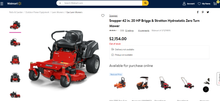 Load image into Gallery viewer, Snapper 42 in. 20 HP Briggs &amp; Stratton Hydrostatic Zero Turn Mower - BRAND NEW!!!