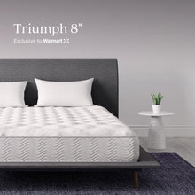 Load image into Gallery viewer, UPC 029986600837 - Signature Sleep Gold Triumph 8 Inch Reversible Tight-Top Mattress, High Density Foam, Independently Encased Coils, Bed-in-a Box, Full