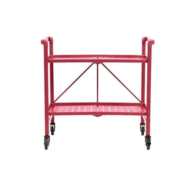 AI-Cosco Indoor - Outdoor Folding Serving Cart - Ruby Red
