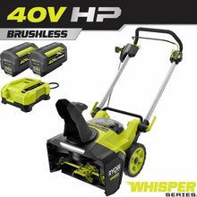 Load image into Gallery viewer, AI-40V HP Brushless 21 in. Whisper Series Single-Stage Cordless Electric Snow Blower with (2) 7.5 Ah Batteries and Charger