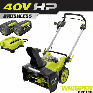 AI-40V HP Brushless 21 in. Whisper Series Single-Stage Cordless Electric Snow Blower with (2) 7.5 Ah Batteries and Charger