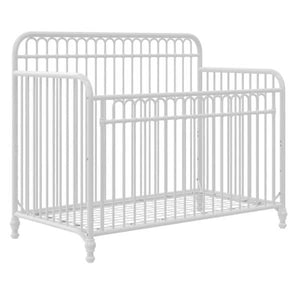 AI-Little Seeds Ivy 3 in 1 Convertible Metal Crib White