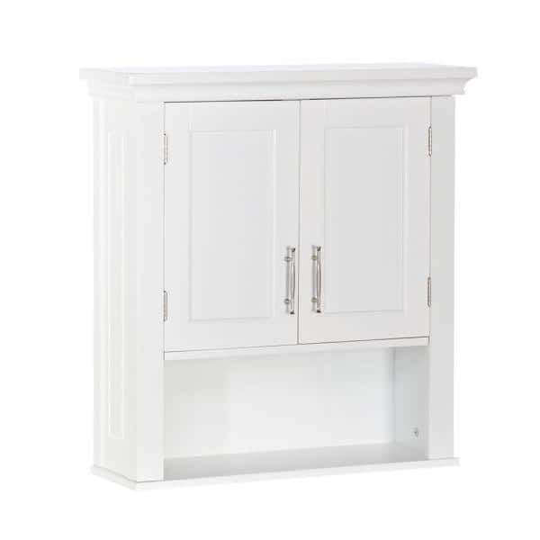 AI-Somerset Collection 22.88 in. W x 24.38 in. H x 7.88 in. D 2-Door Wall Cabinet in White